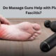 do massage guns help with plantar fasciitis?